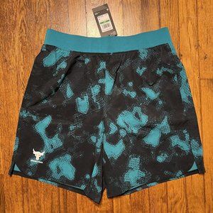 Under Armour Men's Project Rock Printed Shorts, New 2023 Camo Sz Large MSRP $75